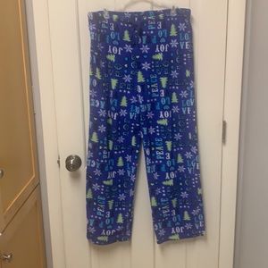 💥 $5 if bundled - Pajama PJ Pants Medium (8-10)  Tie at waist FADED GLORY Love